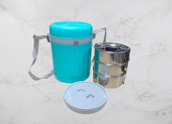 BLUE MAN HAPPY MEAL 3 INSULATED TIFFIN CARRIER