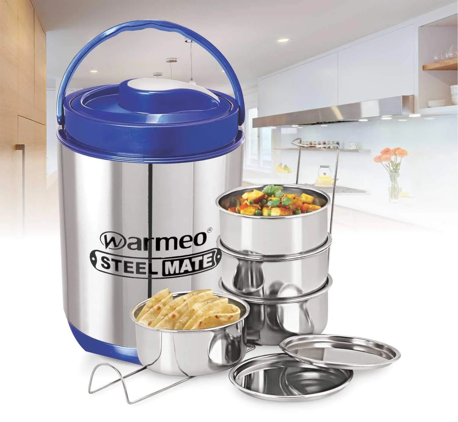 Warmeo Hot Star 4 Stainless Steel Insulated Tiffin